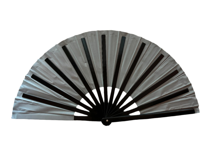 Black Flashlight XL Hand Fan - Backside