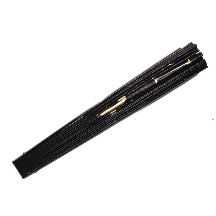 side view of black fan