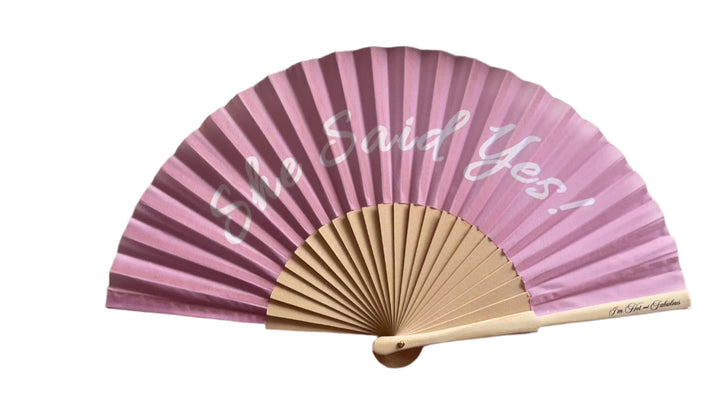 Hand fan for wedding

