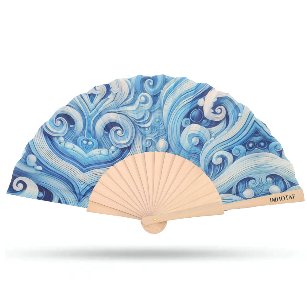 Ocean Elegance Hand Fan