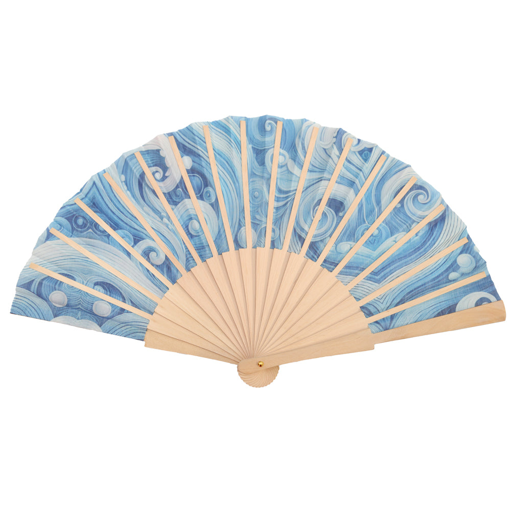 Ocean Elegance Hand Fan