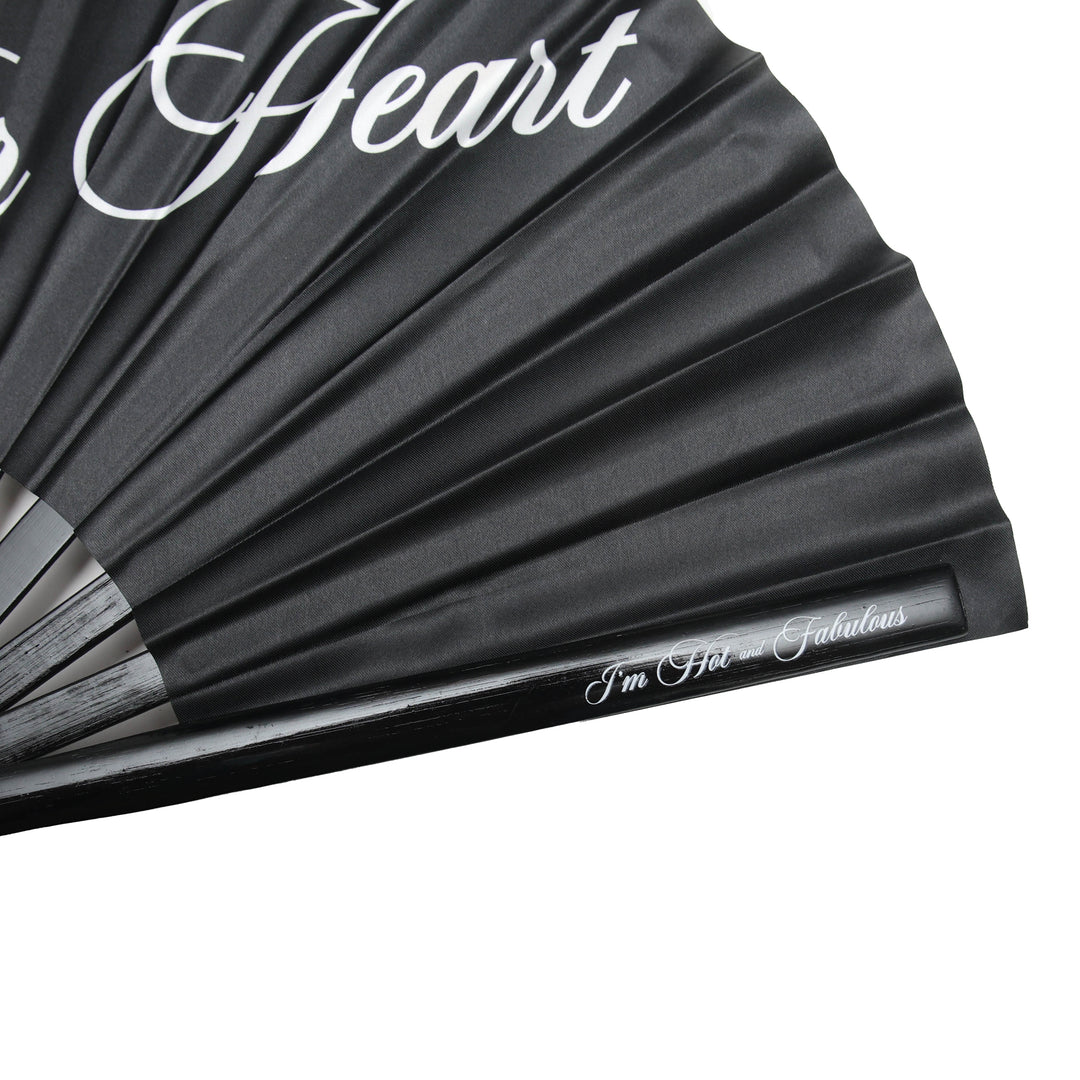 Bless Your Heart XL Hand Fan - Side