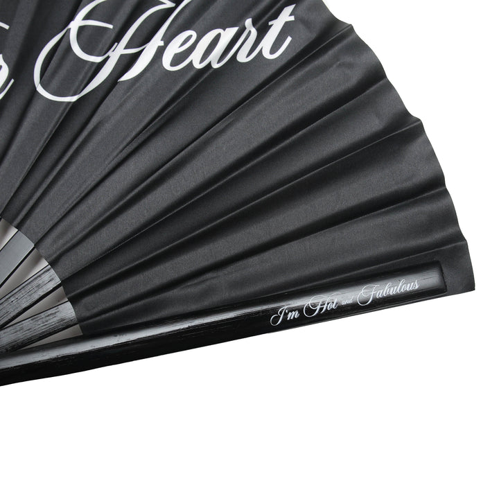 Bless Your Heart XL Hand Fan - Side
