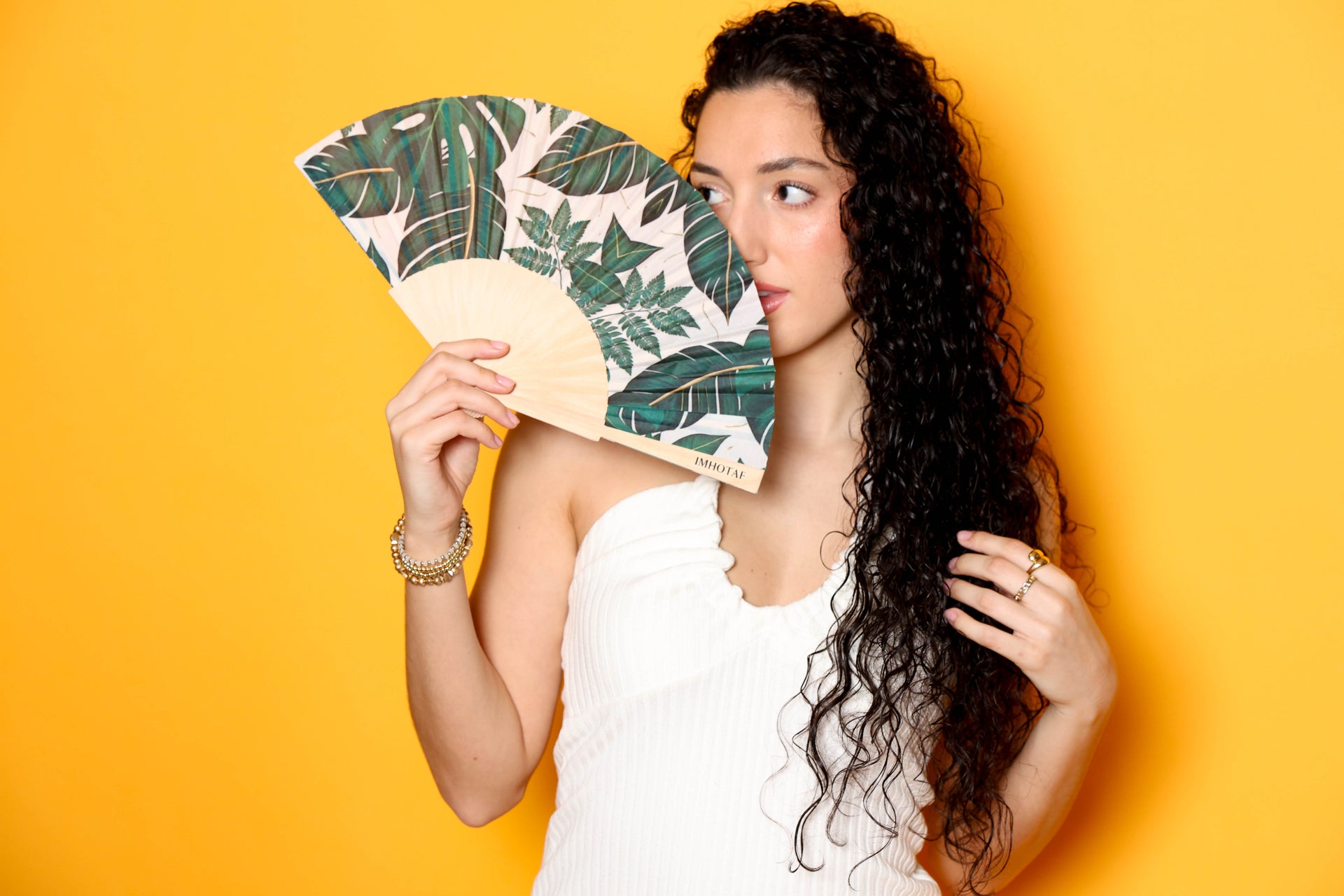 Tropical Bliss Hand Fan