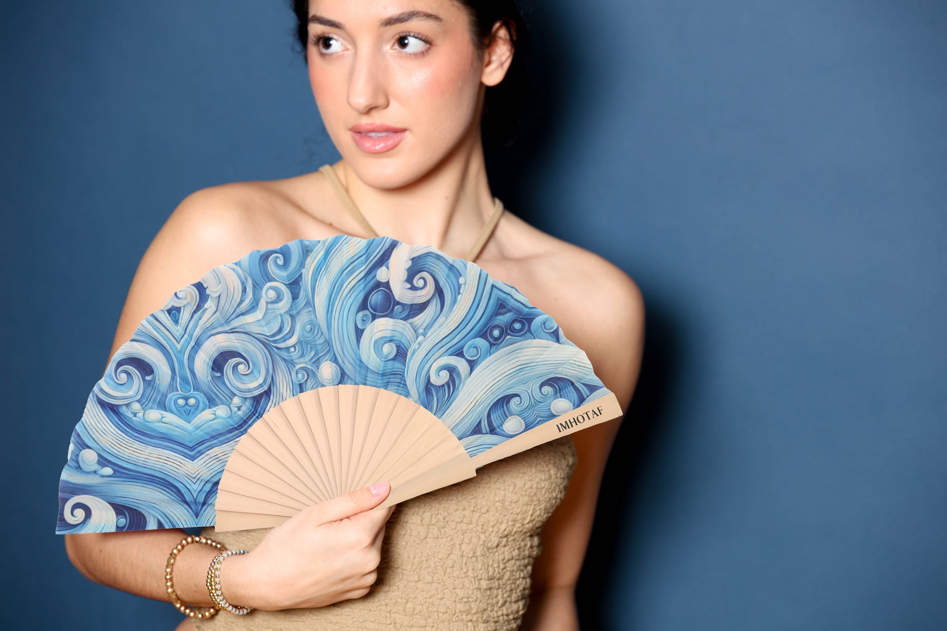 Ocean Elegance Hand Fan