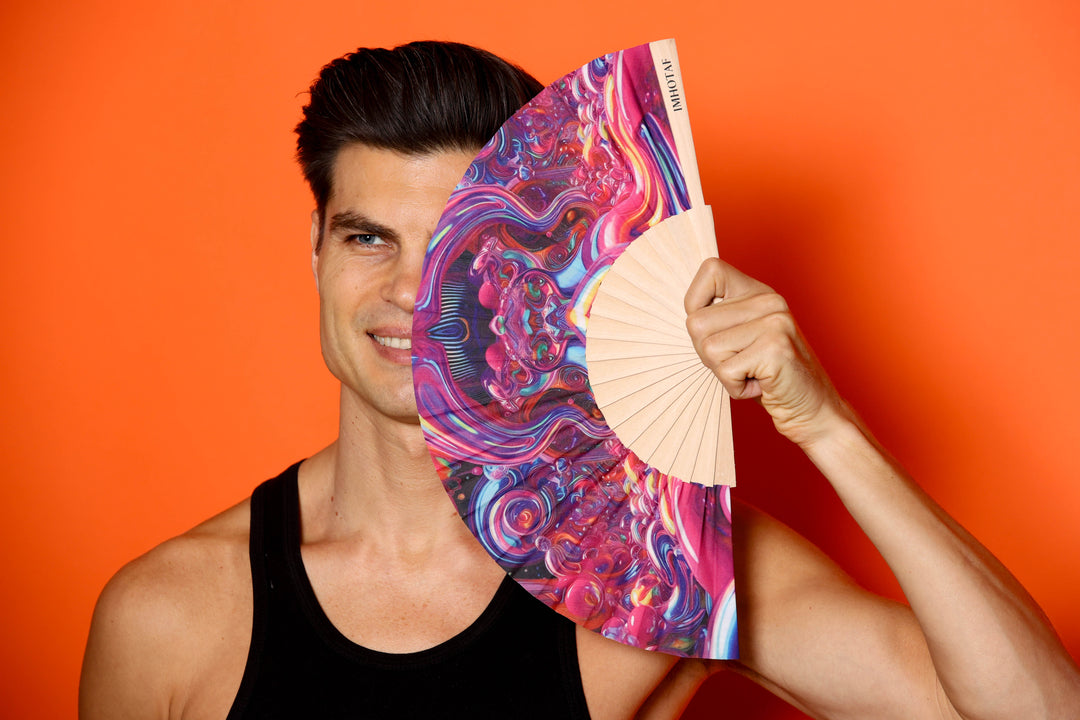 Styling Liquid Galaxy Hand Fan