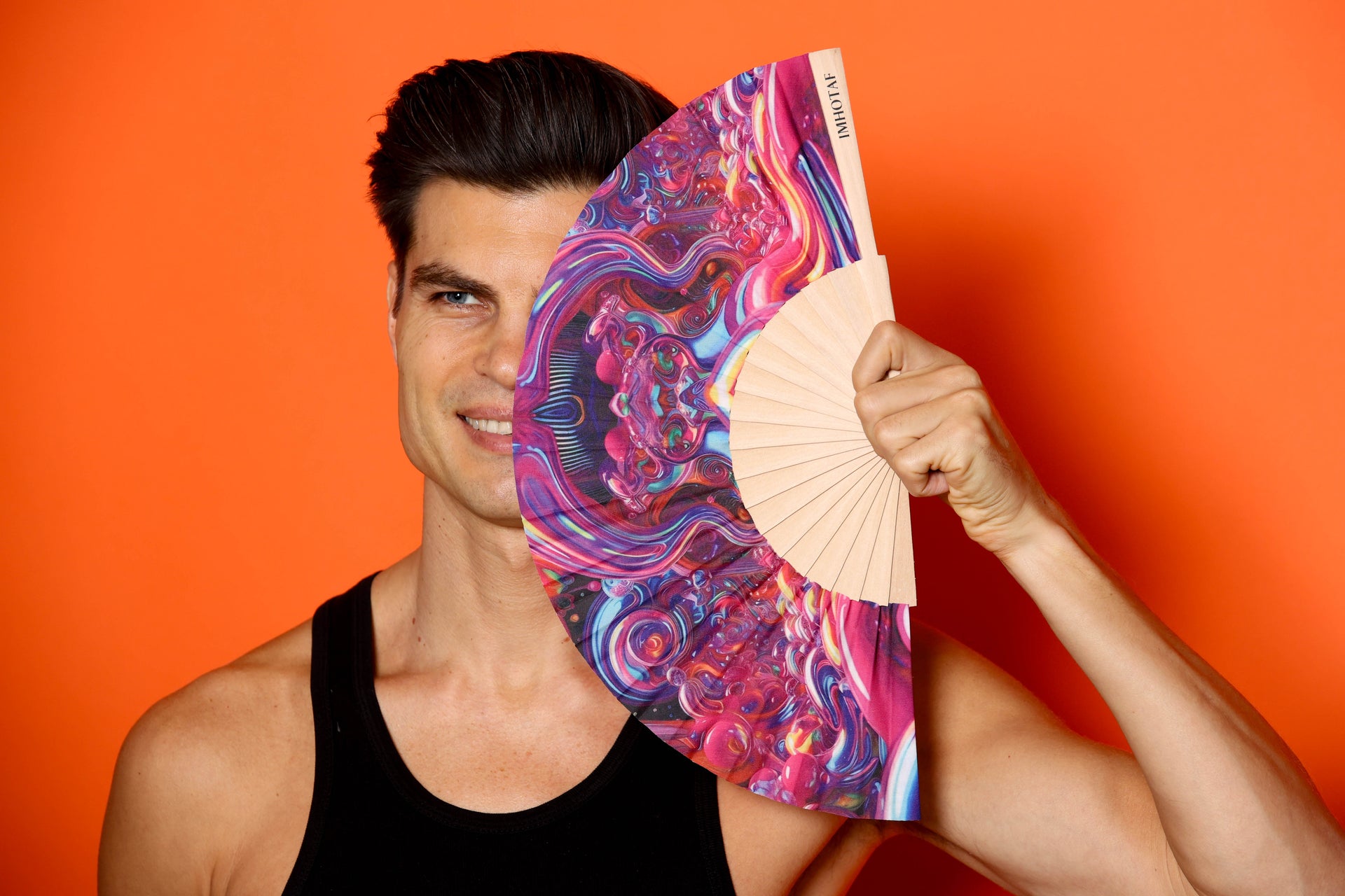 Liquid Galaxy Hand Fan