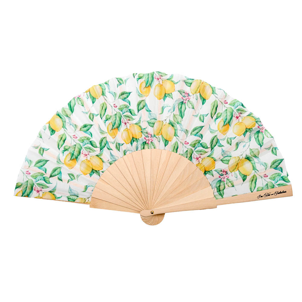 Lemon Hand Fan