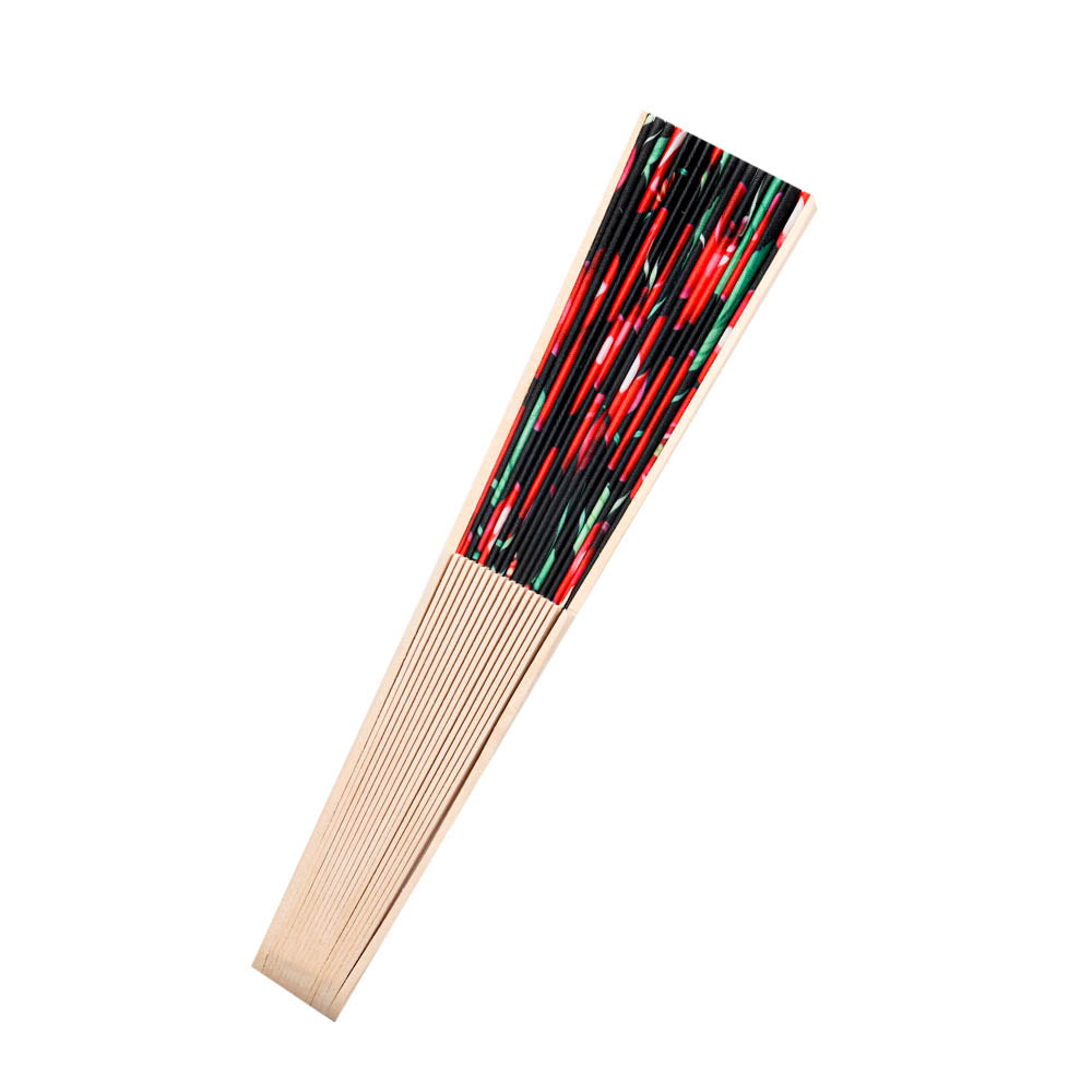 Red Cherries Hand Fan - Fold