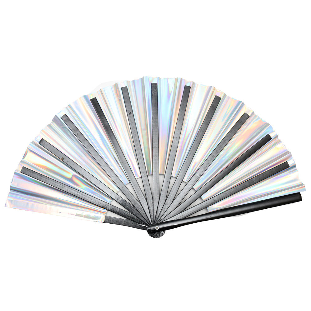 Holographic Disco Ball XL Hand Fan