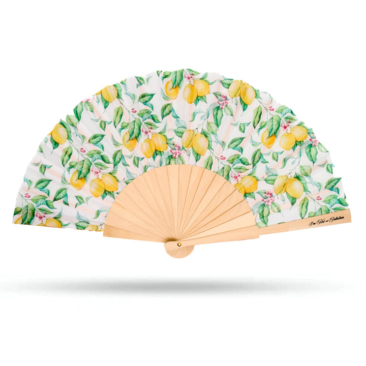 Lemon Hand Fan