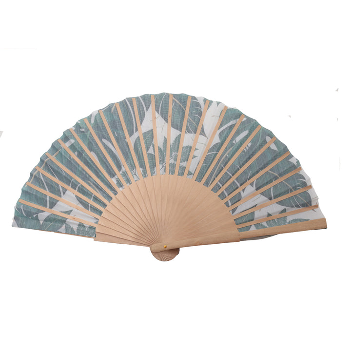 Tropical Bliss Hand Fan - Backside