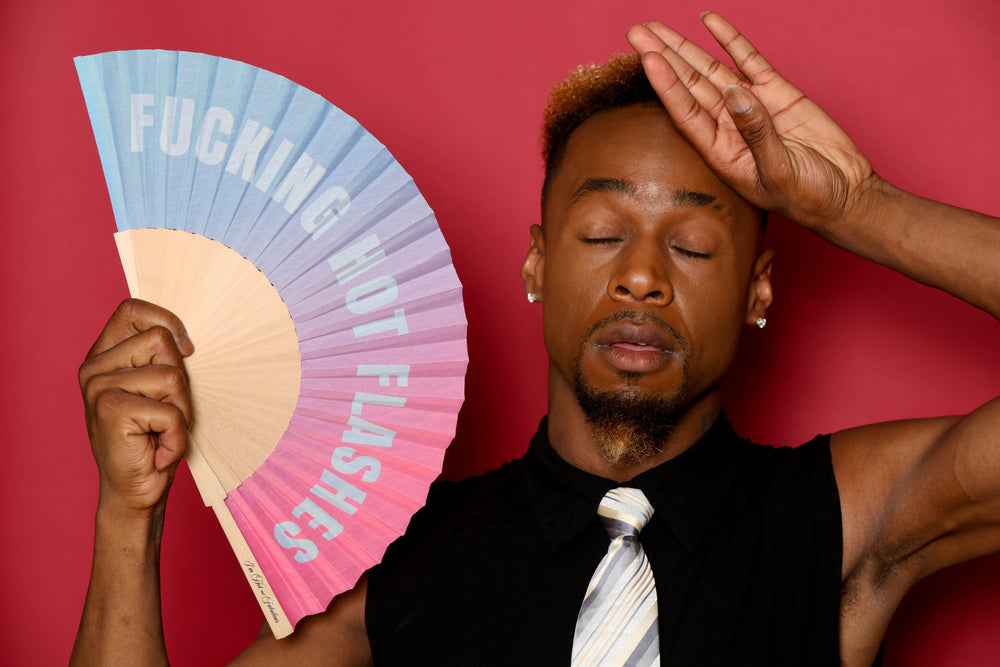 Styling with F*cking Hot Flashes Hand Fan