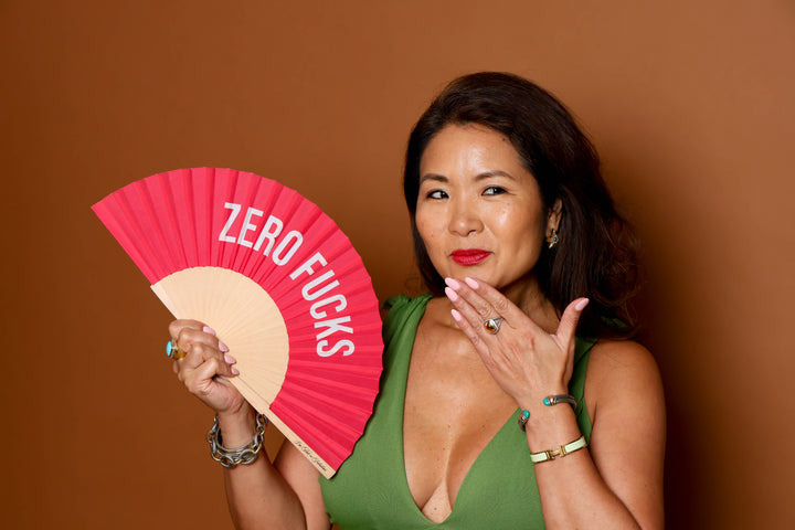 Zero F*cks Hand Fan