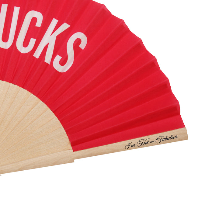 Zero F*cks Hand Fan