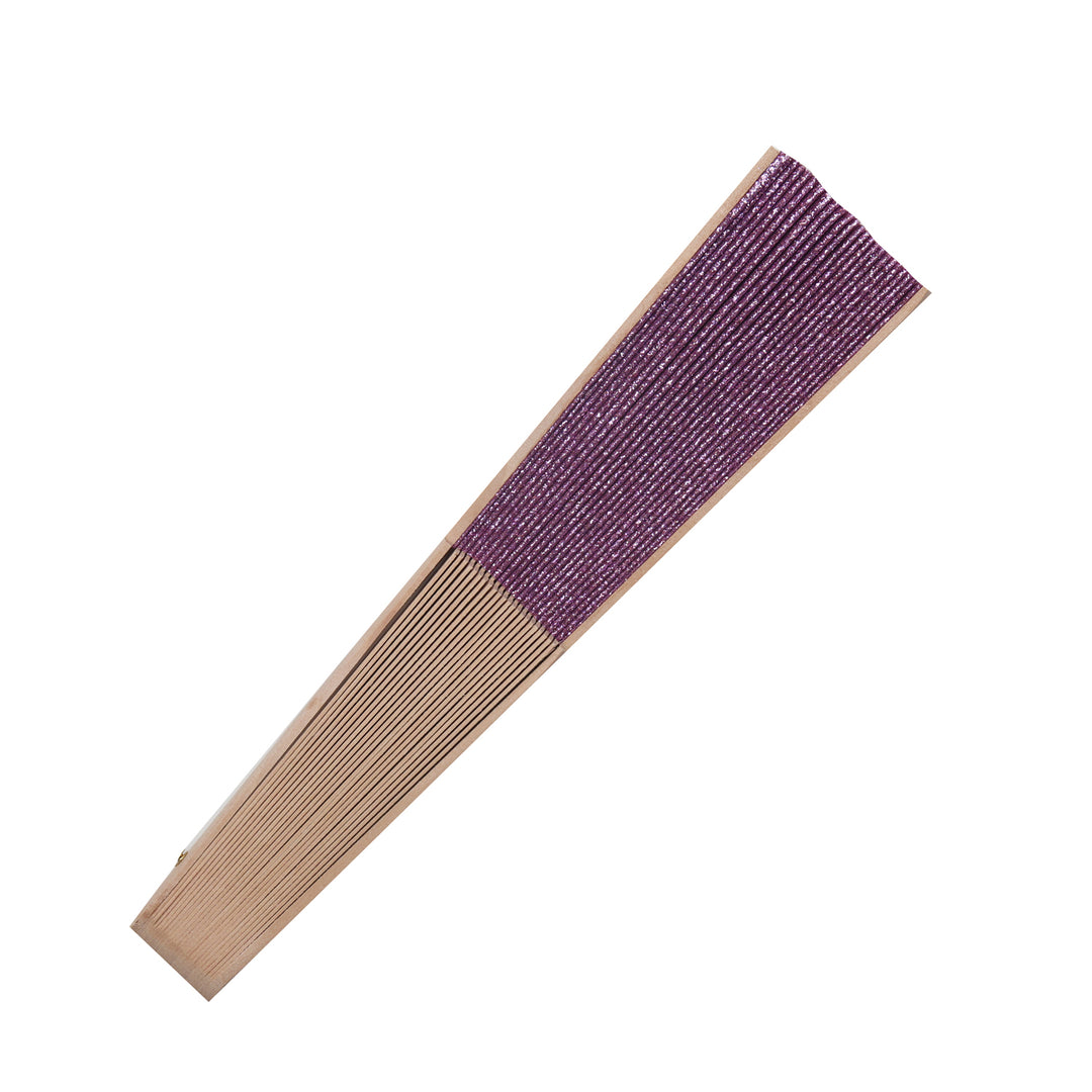 Purple Sparkle Hand Fan