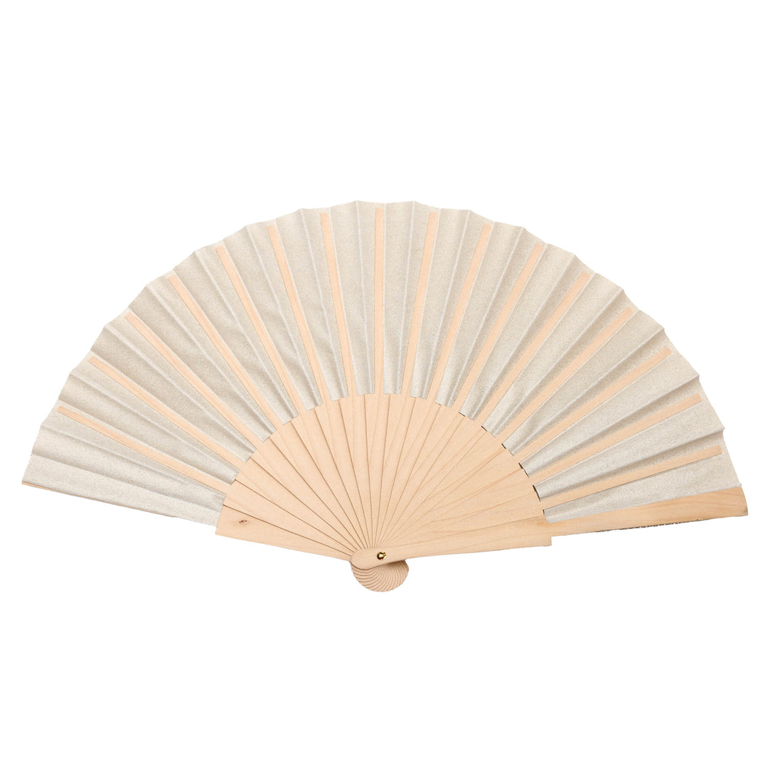 Gold Sparkle Hand Fan