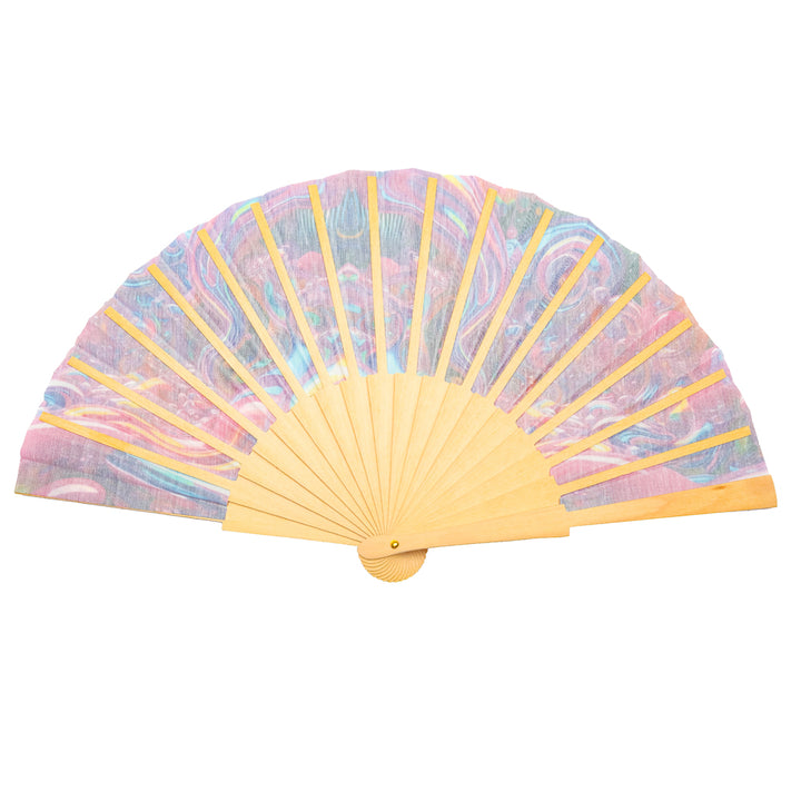 Liquid Galaxy Hand Fan - Backside