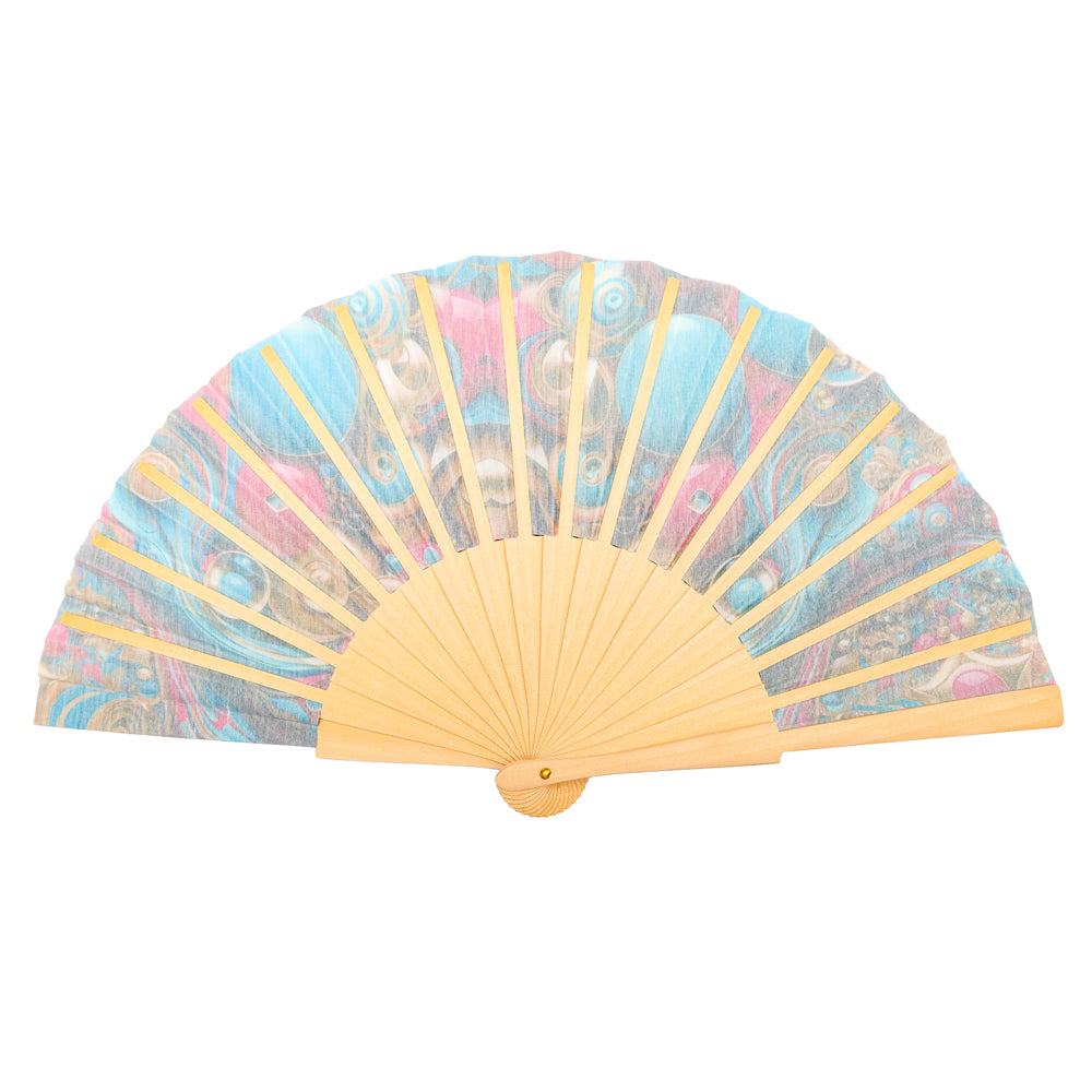 Stellar Jewels Hand Fan - Backside