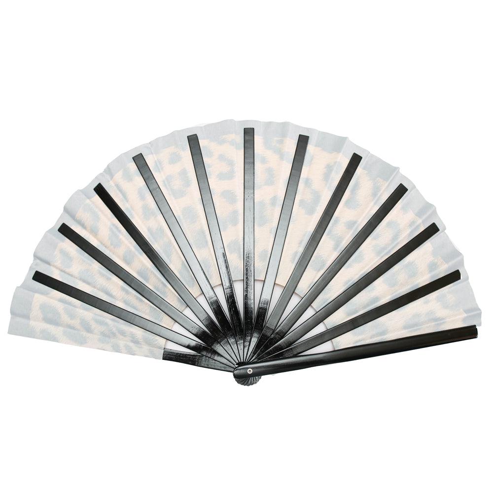 Leopard Print XL Hand Fan