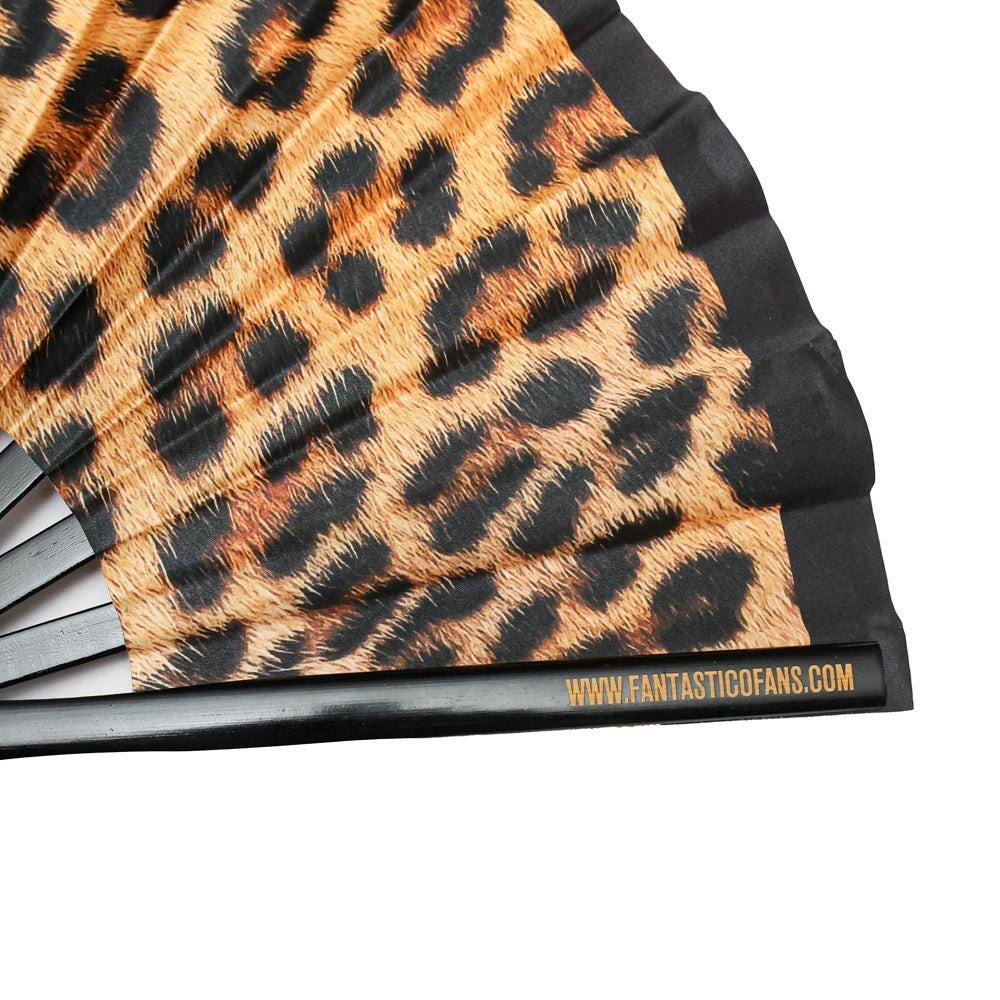Leopard Print XL Hand Fan